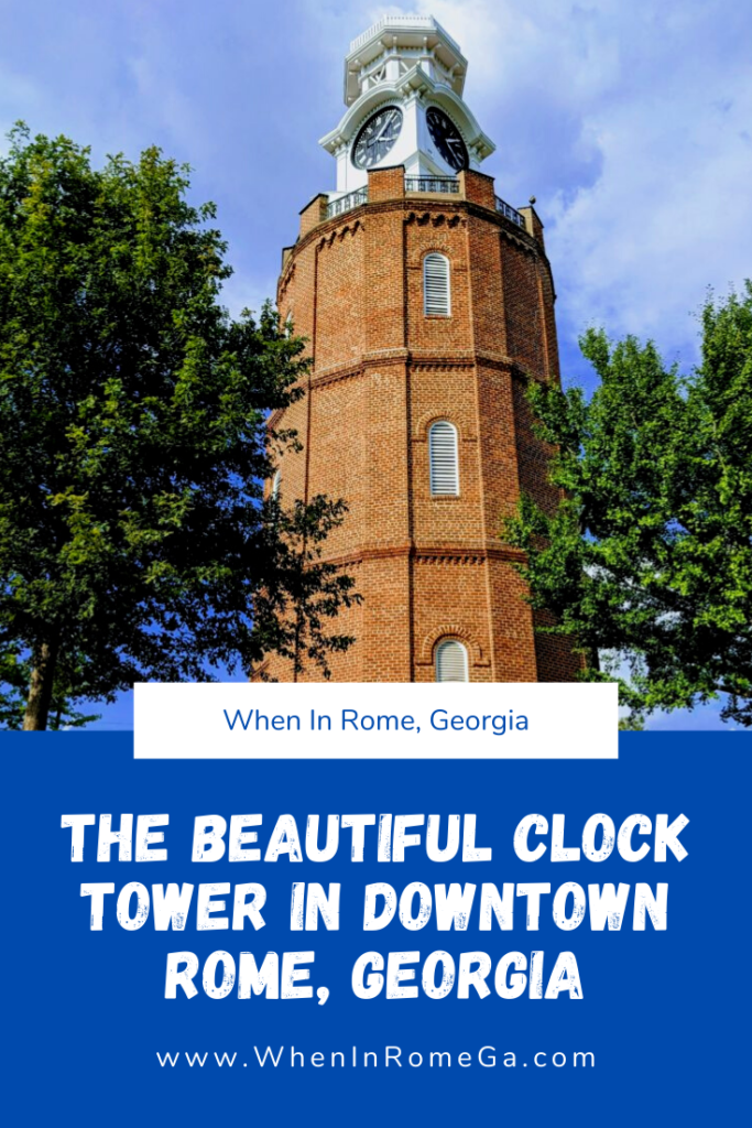 The Beautiful Clock Tower In Downtown Rome, Georgia