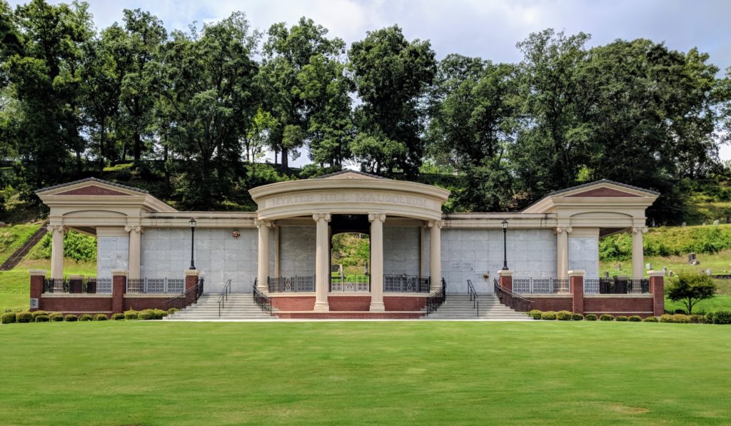 The Beautiful Myrtle Hill Cemetery In Rome, Georgia