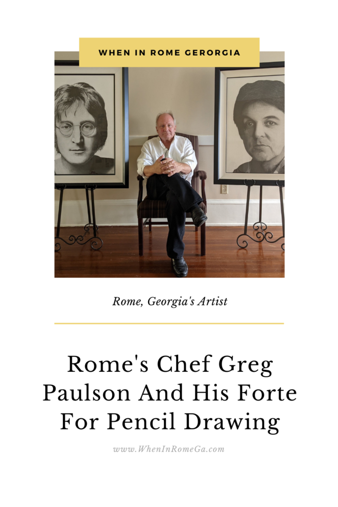 Rome's Chef Greg Paulson And His Forte For Pencil Drawing