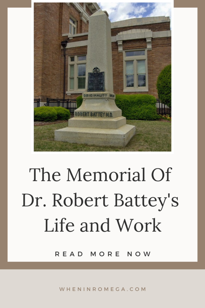 The Memorial Of Dr. Robert Battey's Life and Work