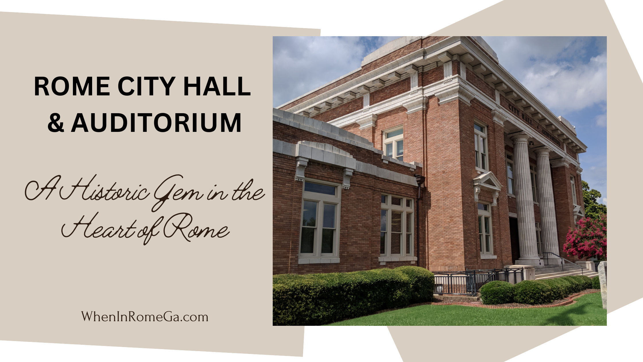 The Rome City Hall And Auditorium A Historic Gem in the Heart of Rome