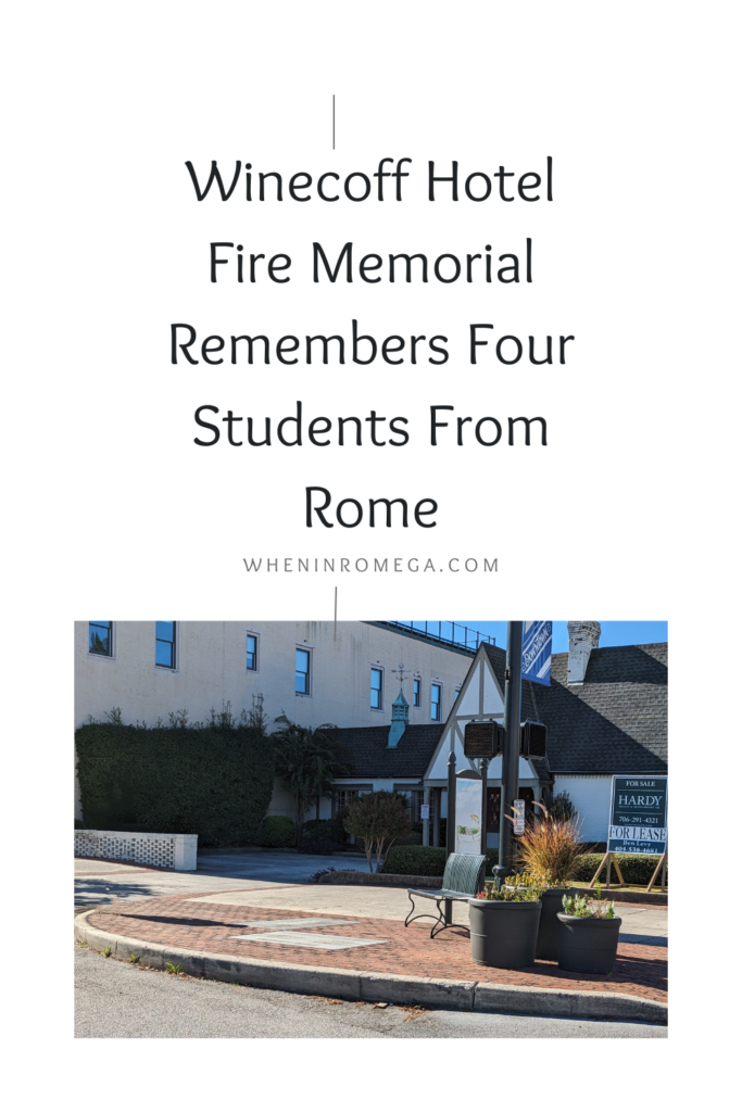 Winecoff Hotel Fire Memorial Remembers Four Students From Rome