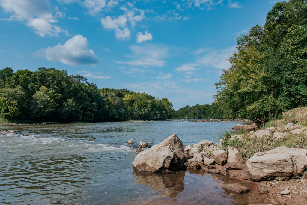 Beach Area on the Etowah River at Kingston Downs